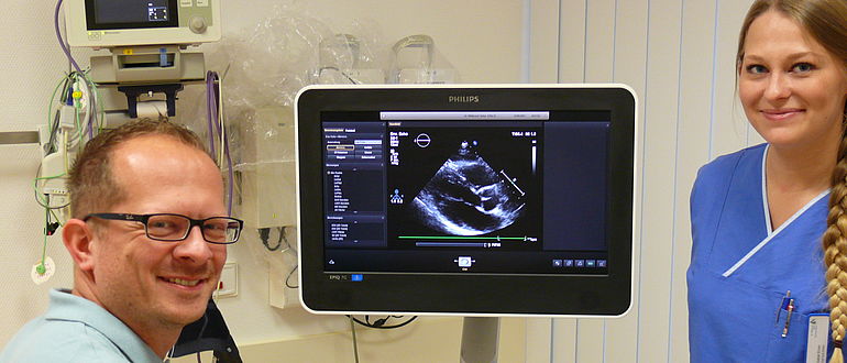 Willibrord-Spital Kardiologie Untersuchung 3d-Ultraschall